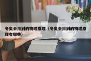 冬奥会用到的物理原理（冬奥会用到的物理原理有哪些）
