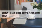 武汉好一点的职业学校（武汉最好的职业学院排名）